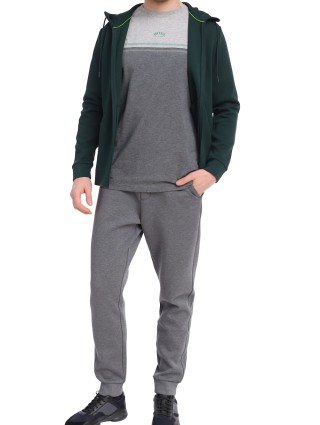 Серая футболка BOSS: фото 3 - Invogue