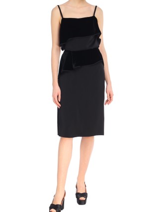 Чёрный топ HELMUT LANG: фото 1 - Invogue