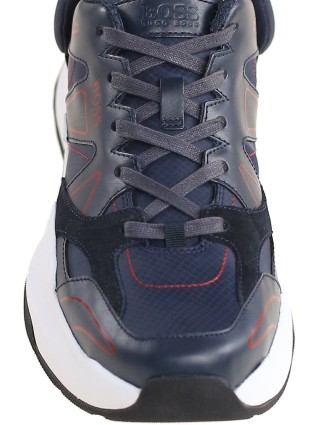 Темно-сині кросівки BOSS : фото 4 - Invogue