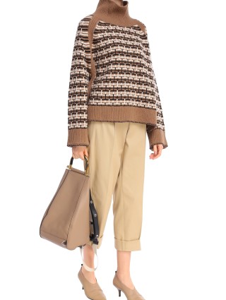 Коричневый свитер BY MALENE BIRGER: фото 1 - Invogue