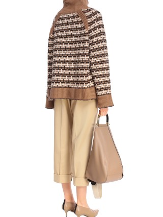 Коричневый свитер BY MALENE BIRGER: фото 2 - Invogue