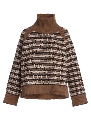 Коричневый свитер BY MALENE BIRGER: фото - Invogue