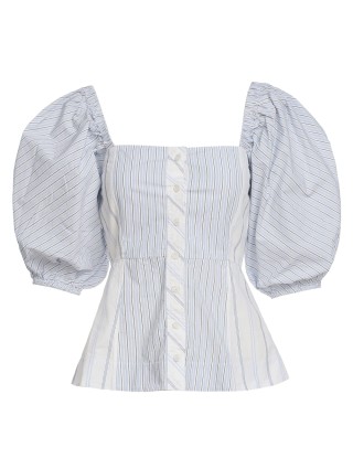 Блакитна блуза GANNI : фото 2 - Invogue