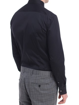 Чёрная рубашка BOSS: фото 3 - Invogue