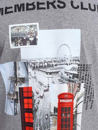 Серая футболка BOSS: фото 7 - Invogue