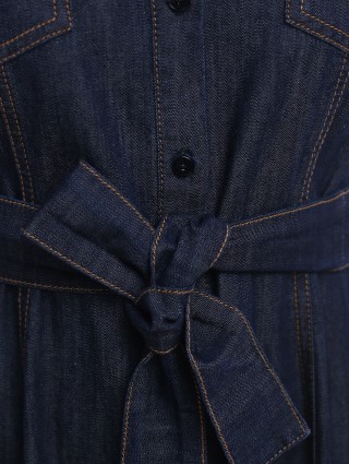 Голубое платье MARELLA: фото 7 - Invogue