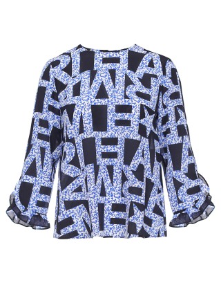 Синяя блуза MARELLA: фото - Invogue
