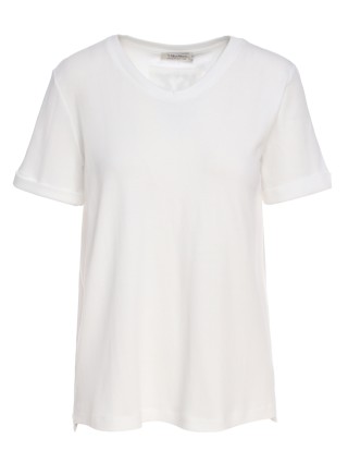 Белая футболка MAX MARA: фото 2 - Invogue