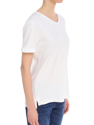 Белая футболка MAX MARA: фото 5 - Invogue