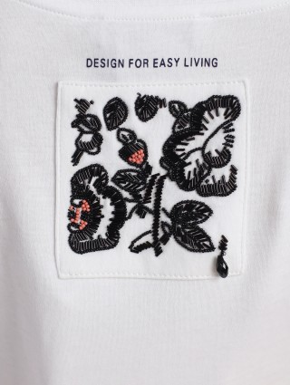 Белая футболка MAX MARA: фото 7 - Invogue