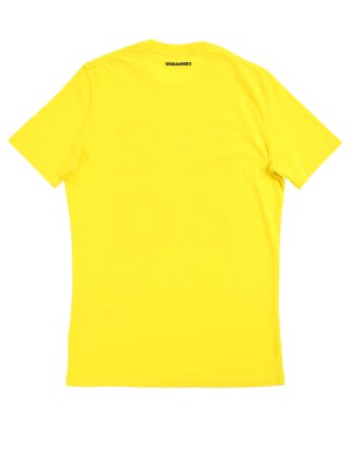 Жовта футболка DSQUARED KID : фото 3 - Invogue
