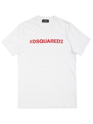 Біла футболка DSQUARED KID : фото 2 - Invogue
