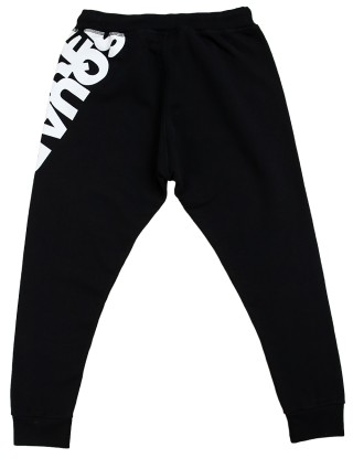 Чёрные брюки DSQUARED KID: фото 3 - Invogue