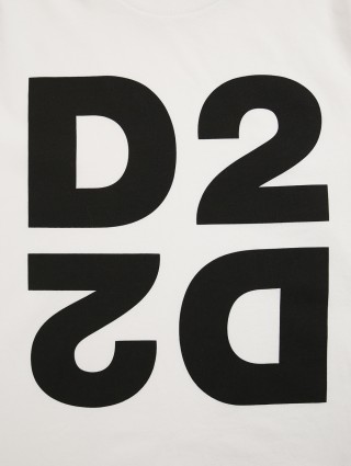 Біла футболка DSQUARED KID : фото 4 - Invogue