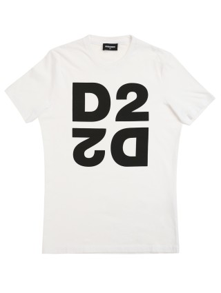 Біла футболка DSQUARED KID : фото 2 - Invogue