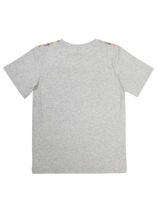 Серая футболка STELLA MCCARTNEY KIDS: фото 3 - Invogue