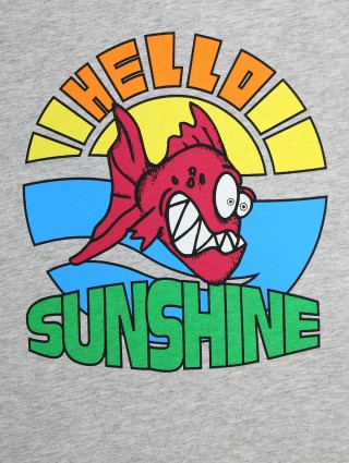 Сіра футболка STELLA MCCARTNEY KIDS : фото 5 - Invogue