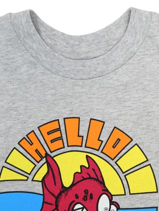 Сіра футболка STELLA MCCARTNEY KIDS : фото 4 - Invogue