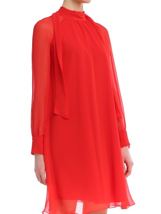 Красное платье KENZO: фото 3 - Invogue