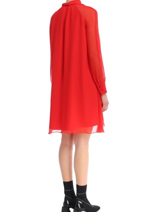 Красное платье KENZO: фото 2 - Invogue