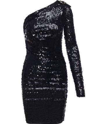 Чёрное платье VERSACE JEANS COUTURE: фото - Invogue