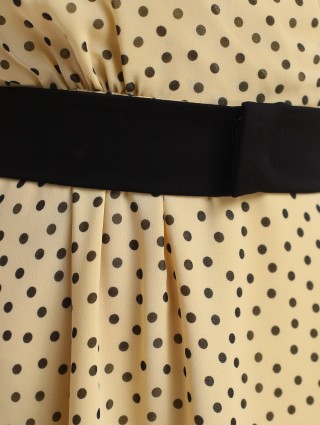 Золотое платье MARELLA: фото 6 - Invogue