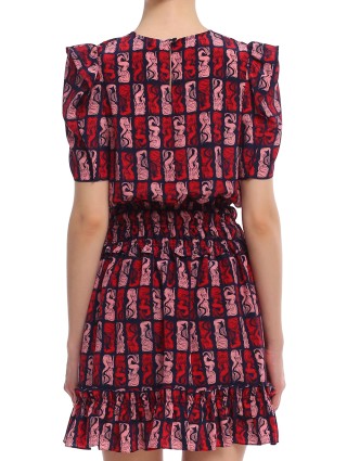 Синее платье KENZO: фото 6 - Invogue