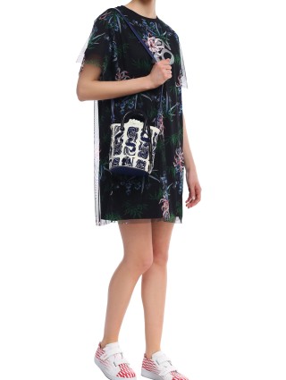 Чёрное платье KENZO: фото 3 - Invogue