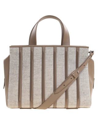 Тёмно-серая сумка MAX MARA: фото 4 - Invogue