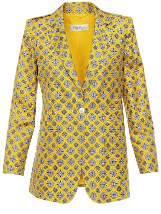 Жёлтый пиджак MAX MARA: фото - Invogue