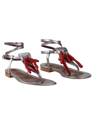 Срібні босоніжки WEEKEND MAX MARA : фото 1 - Invogue