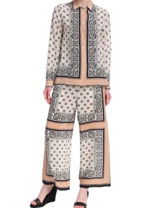 Кремовая рубашка WEEKEND MAX MARA: фото 1 - Invogue