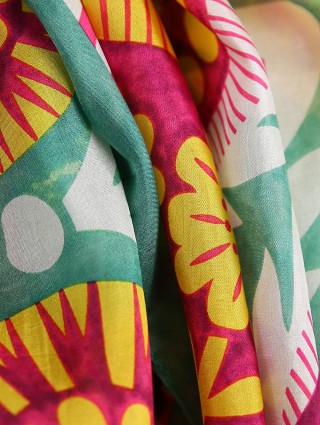 Зелёный платок WEEKEND ACCESSORIES: фото 6 - Invogue