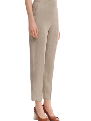 Бежевые брюки MAX&CO: фото 3 - Invogue