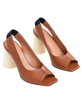 Коричневі босоніжки MAX&CO : фото 3 - Invogue