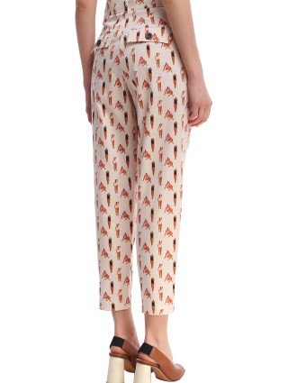 Молочные брюки MARELLA: фото 6 - Invogue