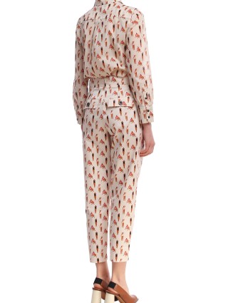 Молочные брюки MARELLA: фото 4 - Invogue