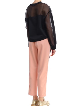 Чёрный свитшот MARELLA: фото 2 - Invogue