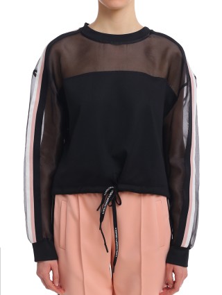 Чёрный свитшот MARELLA: фото 3 - Invogue