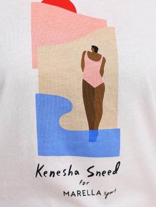 Белая футболка MARELLA: фото 7 - Invogue