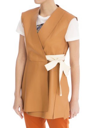 жилет шкіряний SPORTMAX: фото 6 - Invogue