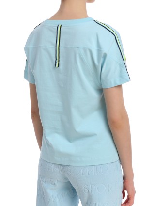 Синяя футболка MARC CAIN: фото 6 - Invogue