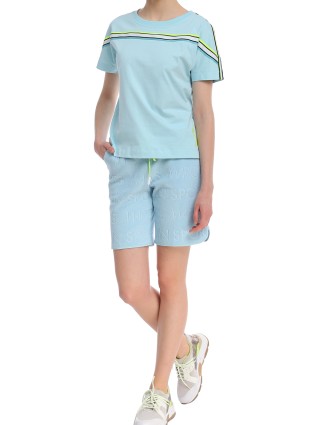 Синяя футболка MARC CAIN: фото 3 - Invogue