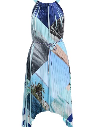 Бирюзовое платье MARC CAIN: фото 2 - Invogue