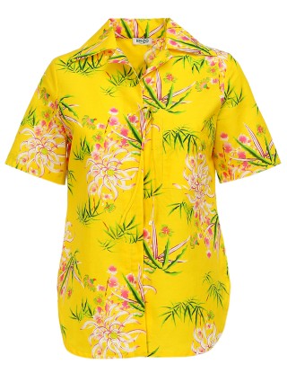 Жёлтая рубашка KENZO: фото - Invogue