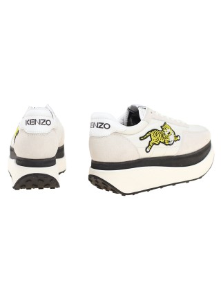 Белые сникерсы KENZO: фото 3 - Invogue