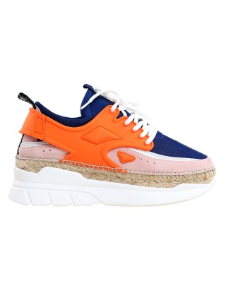 Оранжевые сникерсы KENZO: фото - Invogue