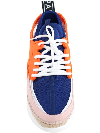 Оранжевые сникерсы KENZO: фото 4 - Invogue