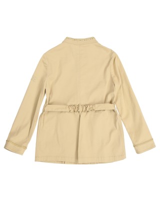 Бежева куртка ERMANNO SCERVINO KIDS : фото 3 - Invogue