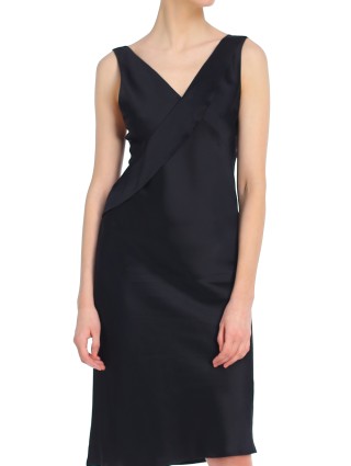 Чёрное платье HELMUT LANG: фото 3 - Invogue